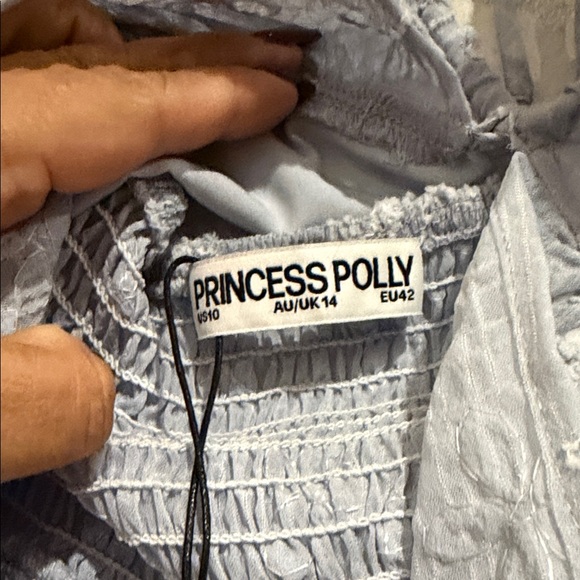 Princess Polly White Embroidered Crop Top - Picture 4 of 6